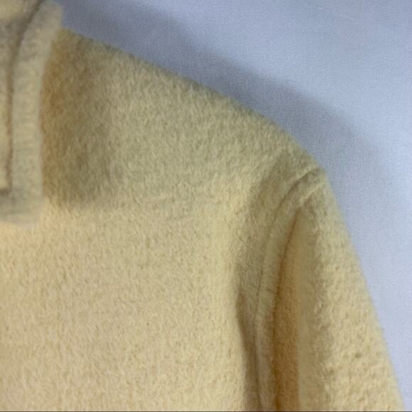 JOIE Pale Yellow Teddy Oversized Shacket NWT in Size Small - Picture 5 of 6